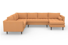 Sadie 4pc Sectional Sofa :: Leg Finish: Espresso / Configuration: RAF - Chaise on the Right