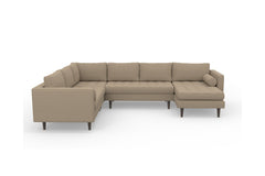 Sadie 4pc Sectional Sofa :: Leg Finish: Espresso / Configuration: RAF - Chaise on the Right