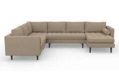 Sadie 4pc Sectional Sofa :: Leg Finish: Espresso / Configuration: RAF - Chaise on the Right