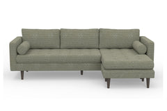 Sadie Reversible Chaise Sofa :: Leg Finish: Espresso