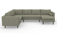 Sadie 4pc Sectional Sofa :: Leg Finish: Espresso / Configuration: RAF - Chaise on the Right