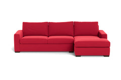 Maverick 2pc Sectional Sofa :: Leg Finish: Espresso / Configuration: RAF - Chaise on the Right