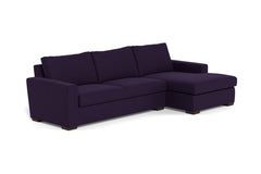 Maverick 2pc Sectional Sofa :: Leg Finish: Espresso / Configuration: RAF - Chaise on the Right