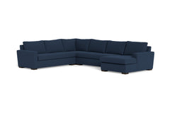 Maverick 4pc Sectional Sofa :: Leg Finish: Espresso / Configuration:RAF - Chaise on the Right