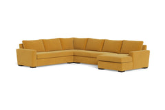 Maverick 4pc Sectional Sofa :: Leg Finish: Espresso / Configuration:RAF - Chaise on the Right