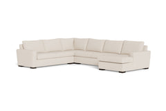 Maverick 4pc Sectional Sofa :: Leg Finish: Espresso / Configuration:RAF - Chaise on the Right