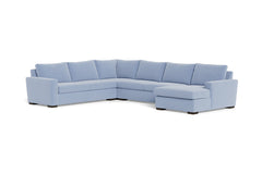 Maverick 4pc Sectional Sofa :: Leg Finish: Espresso / Configuration:RAF - Chaise on the Right
