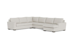 Maverick 4pc Sectional Sofa :: Leg Finish: Espresso / Configuration:RAF - Chaise on the Right