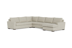 Maverick 4pc Sectional Sofa :: Leg Finish: Espresso / Configuration: RAF - Chaise on the Right
