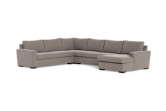 Maverick 4pc Sectional Sofa :: Leg Finish: Espresso / Configuration:RAF - Chaise on the Right
