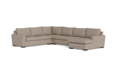 Maverick 4pc Sectional Sofa :: Leg Finish: Espresso / Configuration:RAF - Chaise on the Right