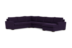 Maverick 4pc Sectional Sofa :: Leg Finish: Espresso / Configuration: RAF - Chaise on the Right