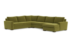 Maverick 4pc Sectional Sofa :: Leg Finish: Espresso / Configuration:RAF - Chaise on the Right