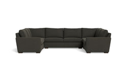 Maverick 5pc Sectional Sofa :: Leg Finish: Espresso