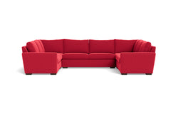 Maverick 5pc Sectional Sofa :: Leg Finish: Espresso