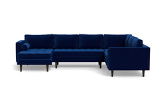 Sadie 4pc Sectional Sofa :: Leg Finish: Espresso / Configuration: LAF - Chaise on the Left
