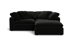 Westover 3pc Sectional Sofa W/ Ottoman :: Leg Finish: Espresso