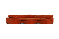 Westover 6pc Sectonal Sofa W/ Ottoman :: Leg Finish: Espresso