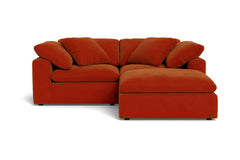 Westover 3pc Sectional Sofa W/ Ottoman :: Leg Finish: Espresso