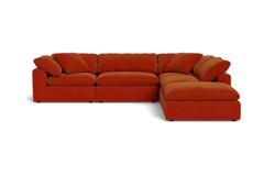 Westover 5pc Sectional Sofa W/ Ottoman :: Leg Finish: Espresso