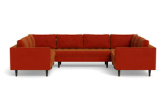 Sadie 5pc Sectional Sofa :: Leg Finish: Espresso