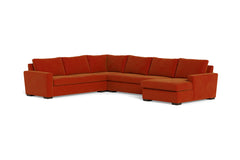 Maverick 4pc Sectional Sofa :: Leg Finish: Espresso / Configuration:RAF - Chaise on the Right