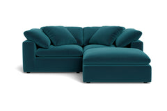 Westover 3pc Sectional Sofa W/ Ottoman :: Leg Finish: Espresso