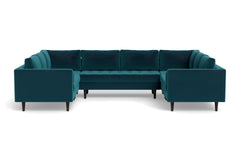 Sadie 5pc Sectional Sofa :: Leg Finish: Espresso