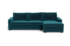 Maverick 2pc Sectional Sofa :: Leg Finish: Espresso / Configuration: RAF - Chaise on the Right