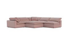 Westover 6pc Sectonal Sofa W/ Ottoman :: Leg Finish: Espresso