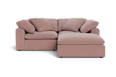 Westover 3pc Sectional Sofa W/ Ottoman :: Leg Finish: Espresso