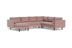 Sadie 4pc Sectional Sofa :: Leg Finish: Espresso / Configuration: LAF - Chaise on the Left