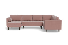 Sadie 4pc Sectional Sofa :: Leg Finish: Espresso / Configuration: LAF - Chaise on the Left