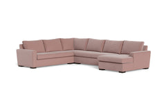 Maverick 4pc Sectional Sofa :: Leg Finish: Espresso / Configuration:RAF - Chaise on the Right