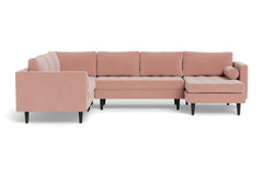 Sadie 4pc Sectional Sofa :: Leg Finish: Espresso / Configuration: RAF - Chaise on the Right