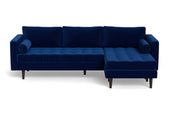 Sadie Reversible Chaise Sofa :: Leg Finish: Espresso