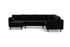 Sadie 4pc Sectional Sofa :: Leg Finish: Espresso / Configuration: LAF - Chaise on the Left
