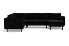 Sadie 4pc Sectional Sofa :: Leg Finish: Espresso / Configuration: RAF - Chaise on the Right