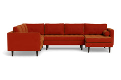 Sadie 4pc Sectional Sofa :: Leg Finish: Espresso / Configuration: RAF - Chaise on the Right