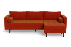 Sadie Reversible Chaise Sofa :: Leg Finish: Espresso
