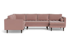Sadie 4pc Sectional Sofa :: Leg Finish: Espresso / Configuration: RAF - Chaise on the Right