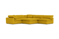 Westover 6pc Sectonal Sofa W/ Ottoman :: Leg Finish: Espresso