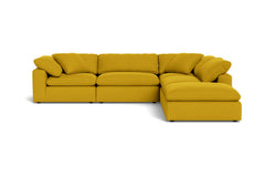 Westover 5pc Sectional Sofa W/ Ottoman :: Leg Finish: Espresso