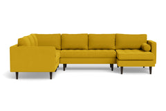 Sadie 4pc Sectional Sofa :: Leg Finish: Espresso / Configuration: RAF - Chaise on the Right