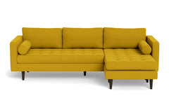Sadie Reversible Chaise Sofa :: Leg Finish: Espresso