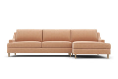 Soto 2pc Sectional Sofa :: Leg Finish: Weathered Oak / Configuration: RAF - Chaise on the Right