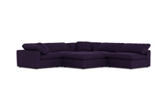 Westover 6pc Sectonal Sofa W/ Ottoman :: Leg Finish: Espresso