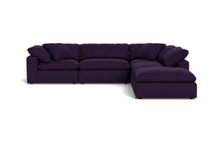 Westover 5pc Sectional Sofa W/ Ottoman :: Leg Finish: Espresso