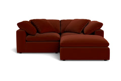 Westover 3pc Sectional Sofa W/ Ottoman :: Leg Finish: Espresso