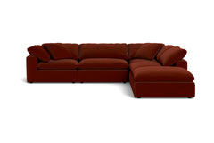 Westover 5pc Sectional Sofa W/ Ottoman :: Leg Finish: Espresso